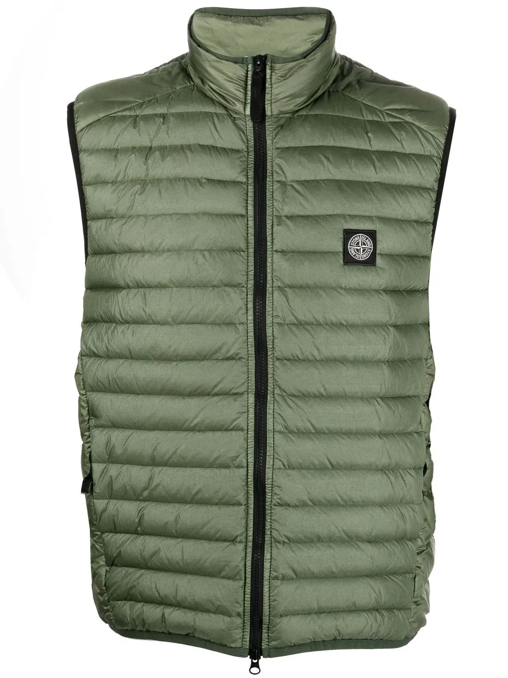 

Stone Island chaleco capitonado con parche de brújula - Verde