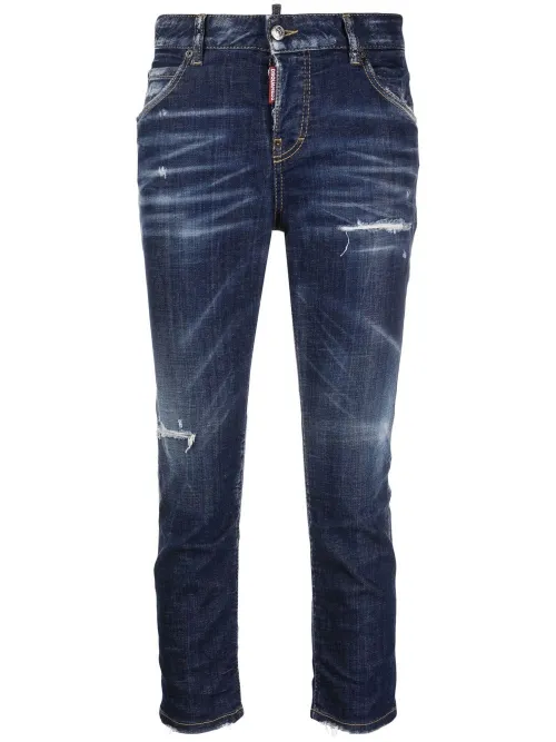 Jean Jennifer skinny à coupe courte - DSQUARED2 - Modalova