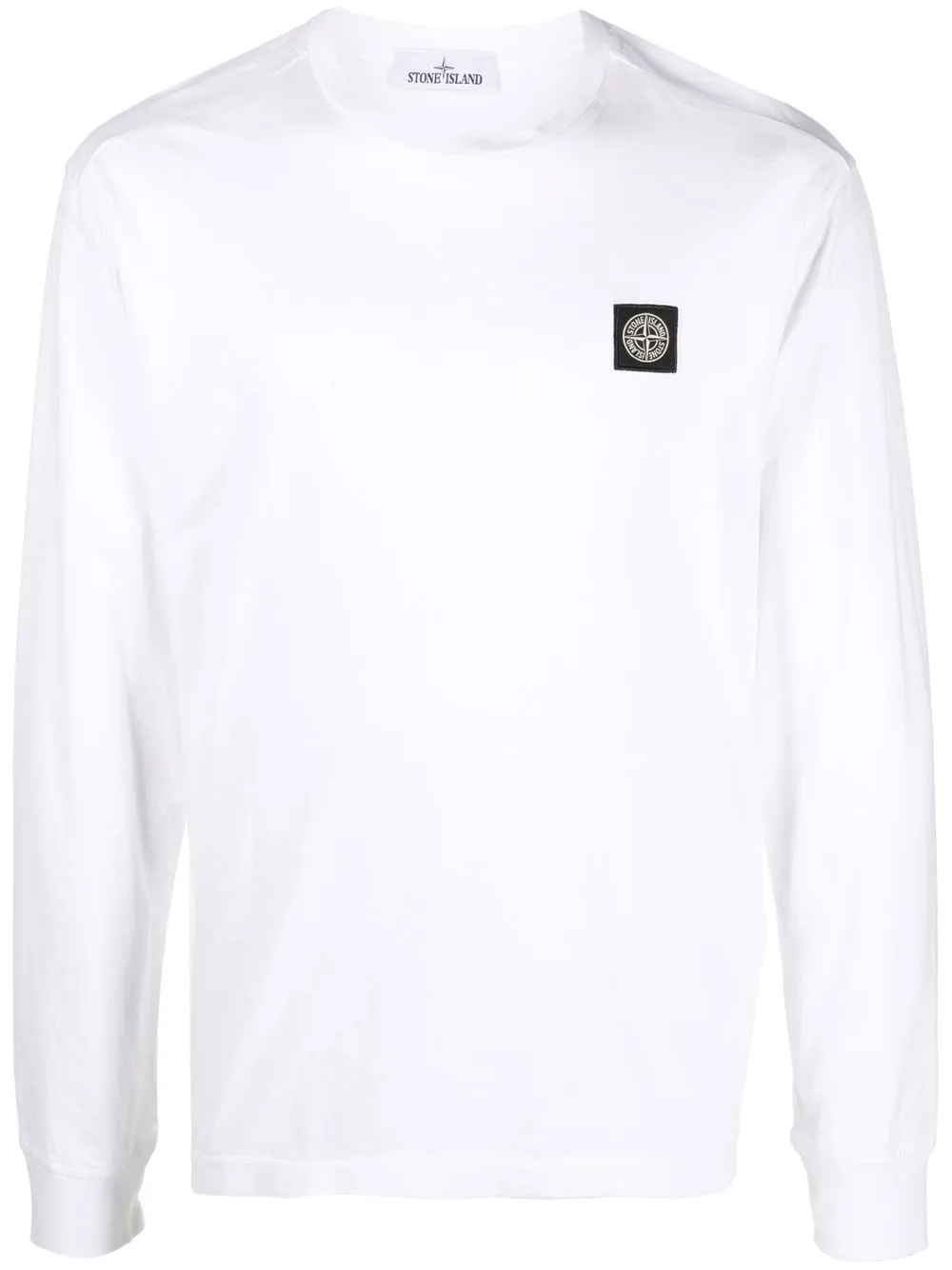 

Stone Island sudadera con parche de brújula - Blanco