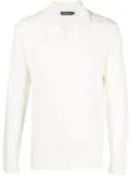 Frescobol Carioca knitted long-sleeve polo shirt - Neutrals