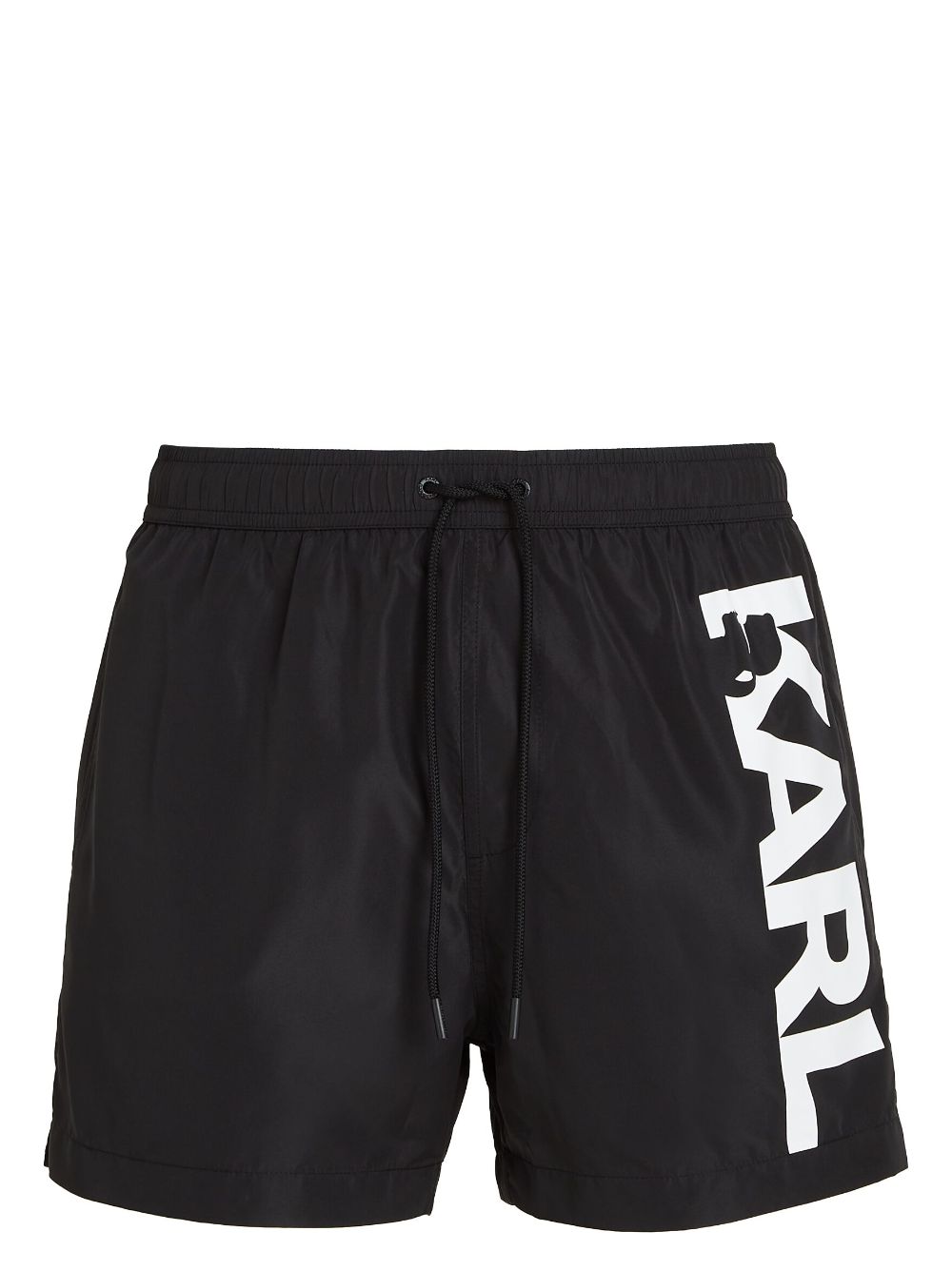 Karl Lagerfeld Logo-print Swim Shorts In Black