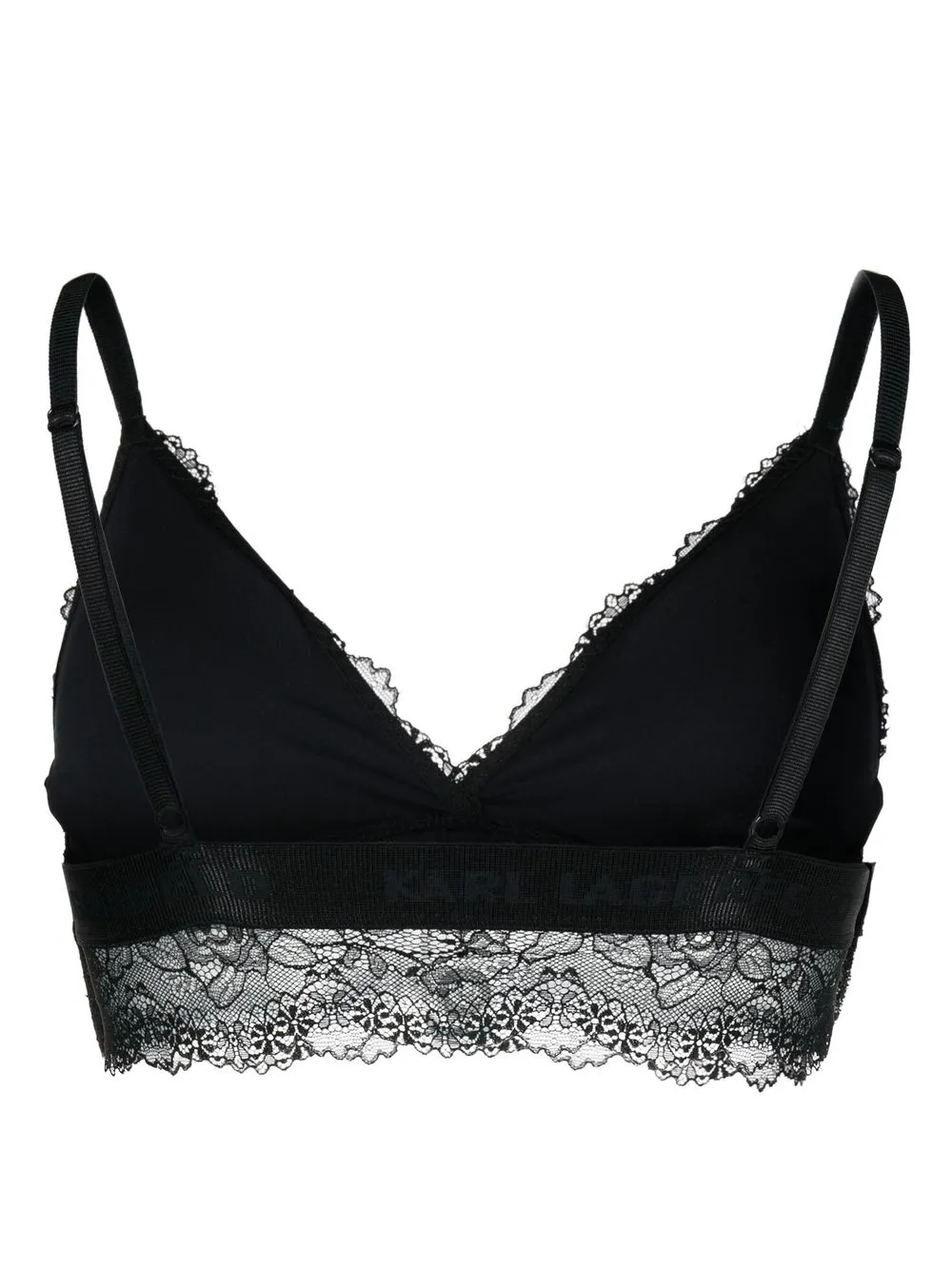 Karl Lagerfeld Triangel bh - Zwart