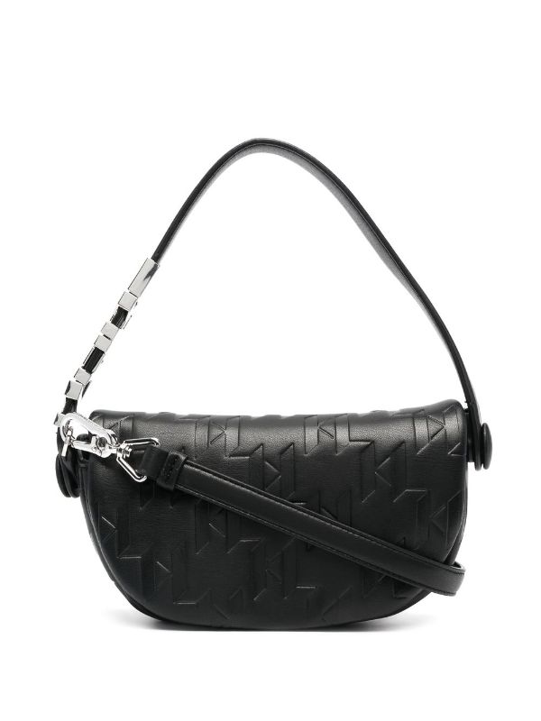 Karl Lagerfeld K/Swing Shoulder Bag - Black