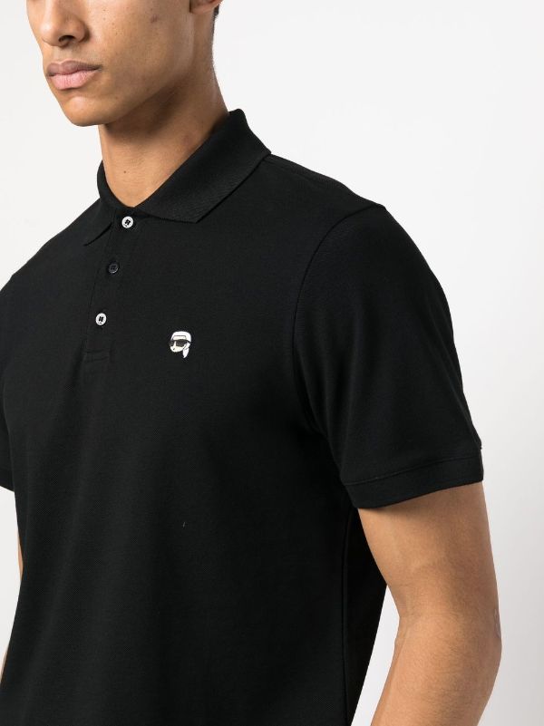 Karl Lagerfeld Ikonik Embroidered Polo Shirt - Farfetch