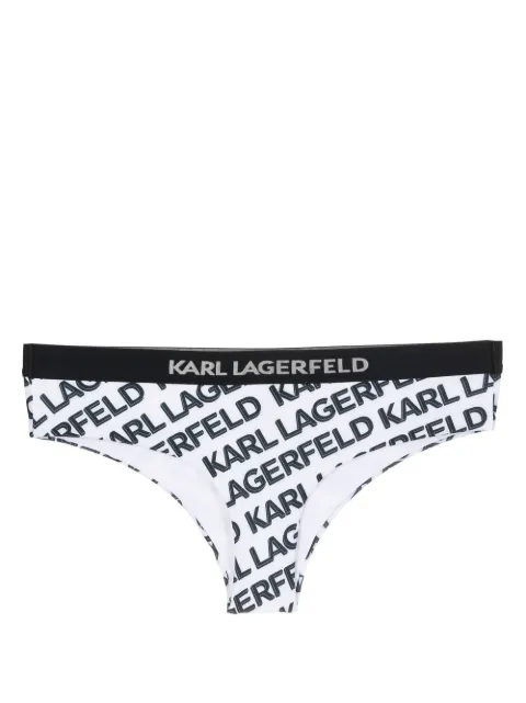 Karl Lagerfeld bikini bottom con logo estampado