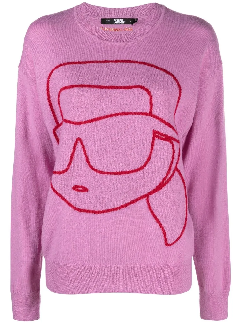 

Karl Lagerfeld Ikonik 2.0 crew neck sweater - Pink