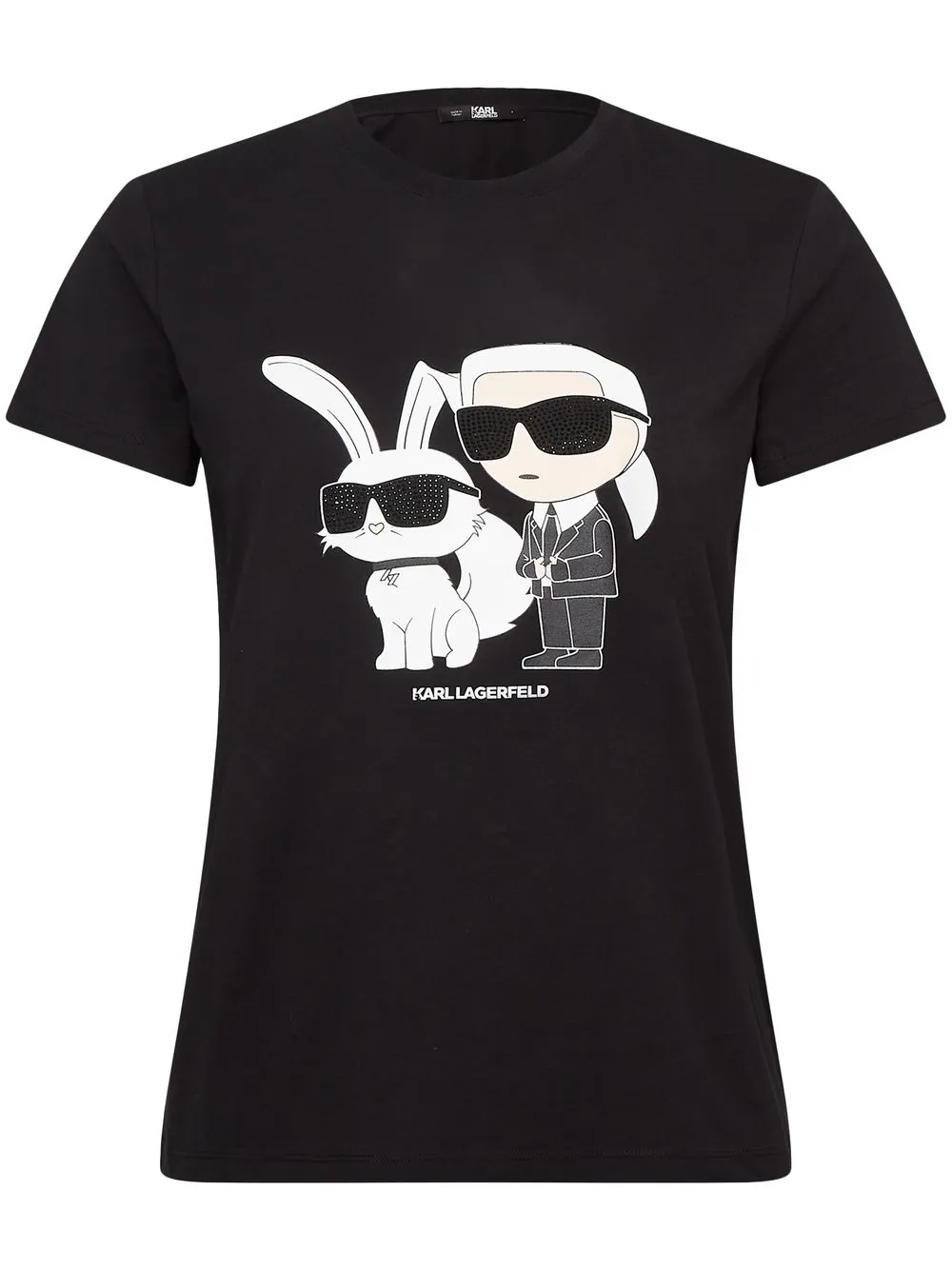 

Karl Lagerfeld Karl Choupette print T-shirt - Black