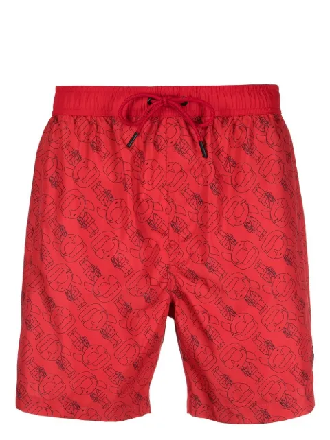 Karl Lagerfeld Ikonik Karl Badeshorts mit Kordelzug