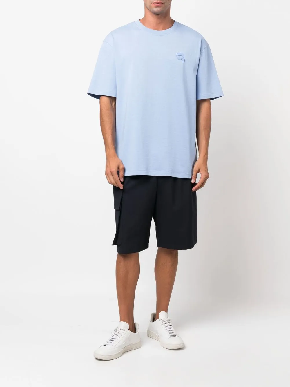 Karl Lagerfeld T-shirt met korte mouwen - Blauw