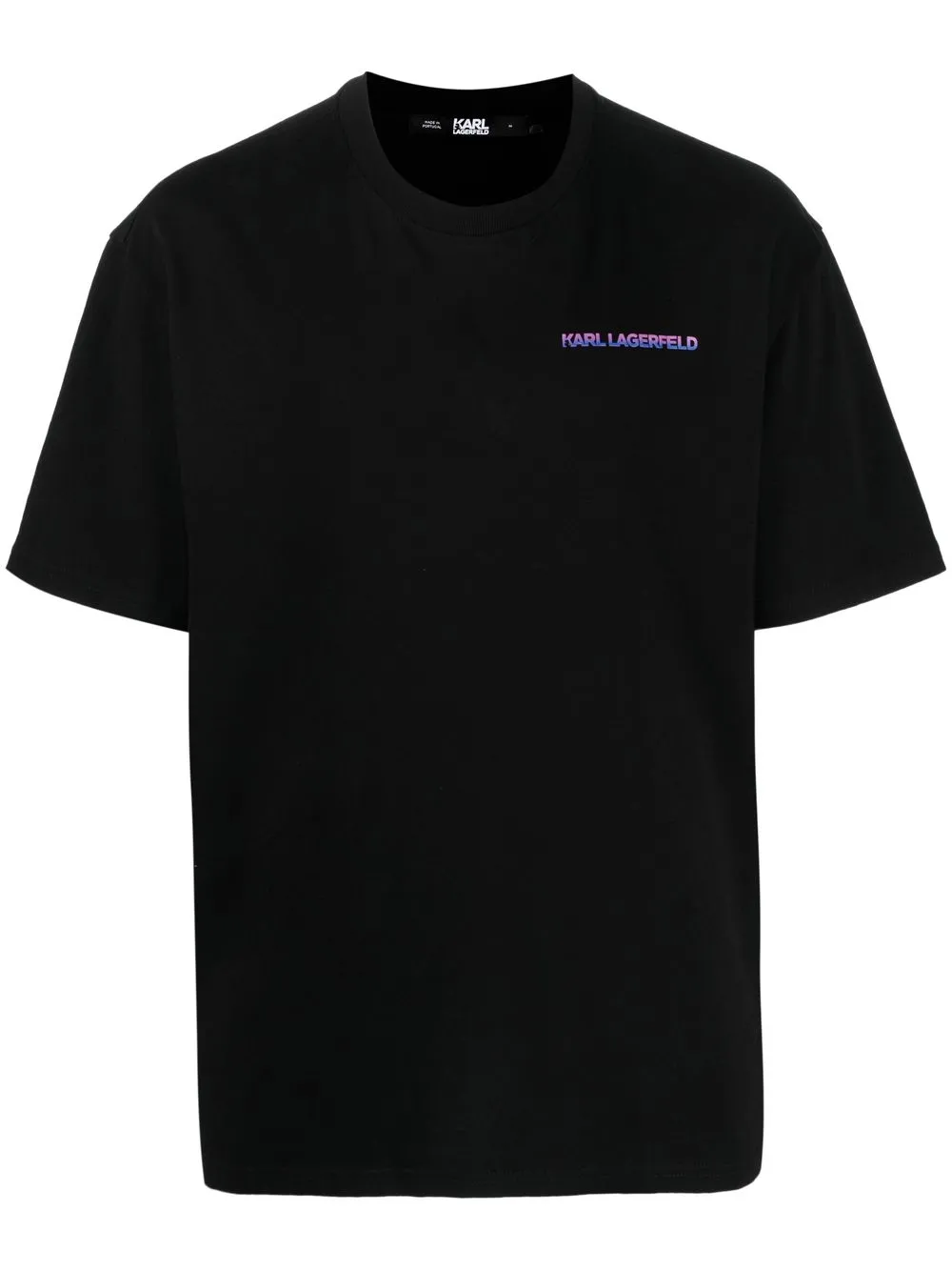 

Karl Lagerfeld playera con logo estampado degradado - Negro