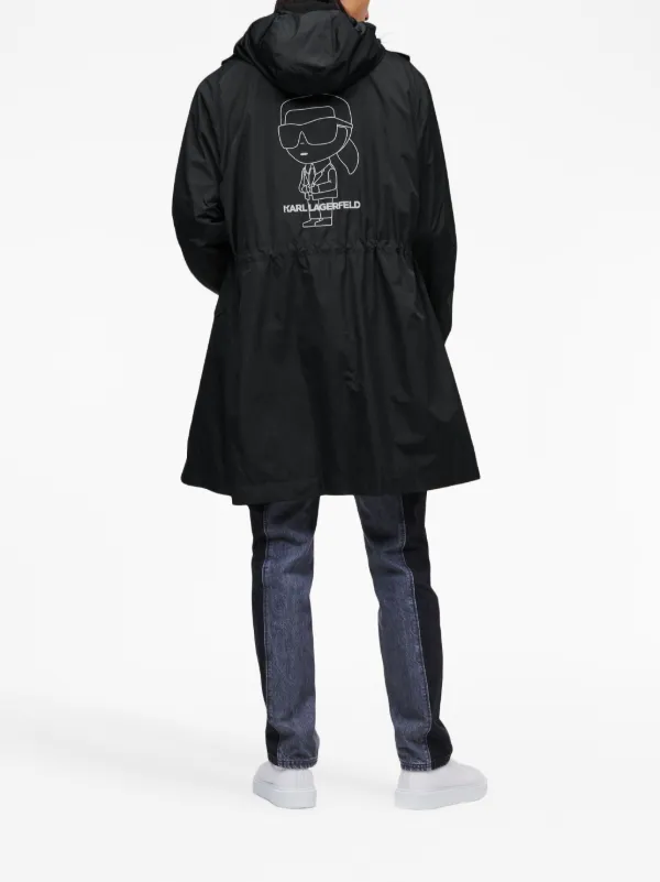 Karl Lagerfeld Ikonik 2.0 Hooded Parka Farfetch