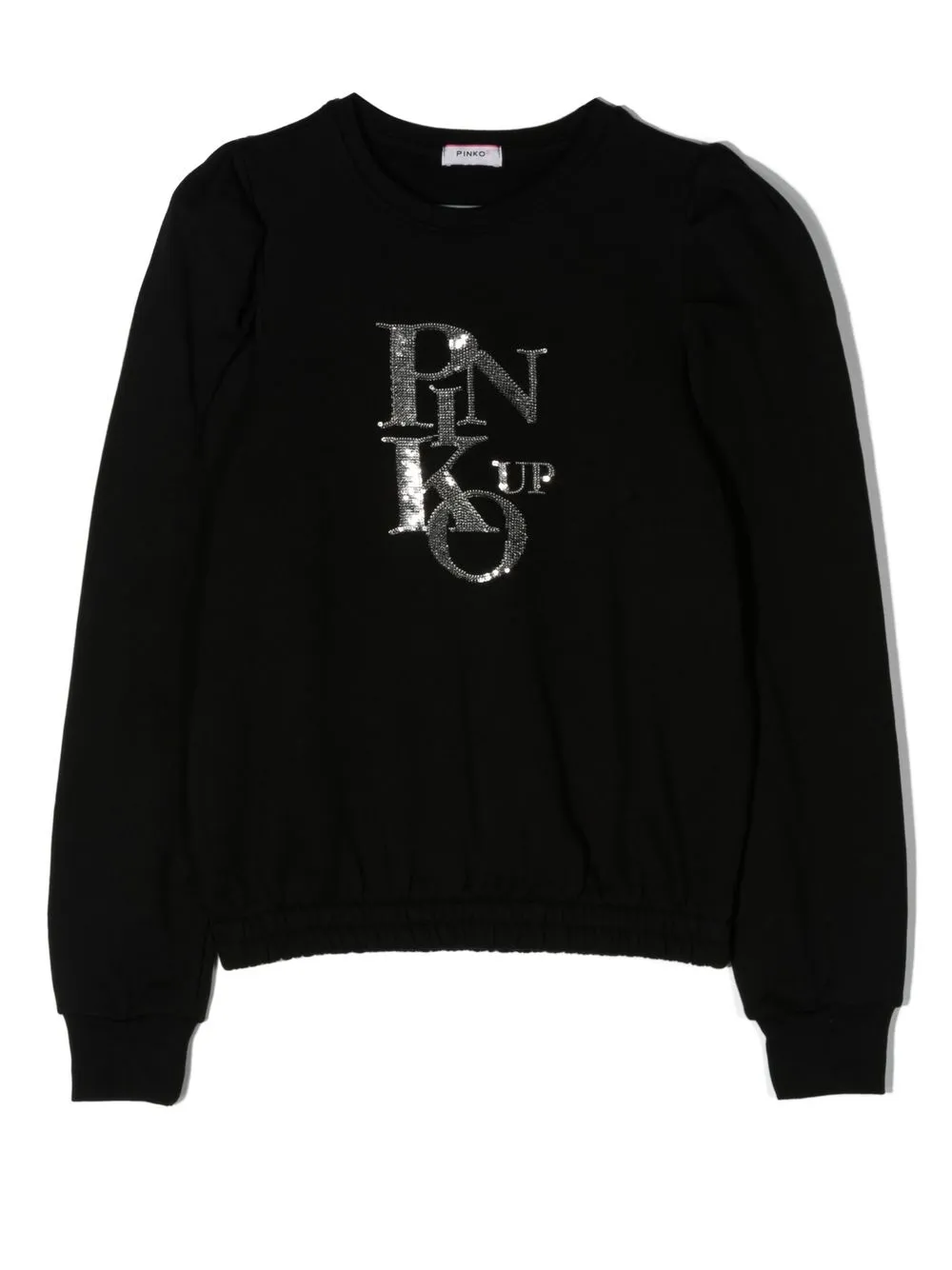 

Pinko Kids sudadera con logo de lentejuelas - Negro