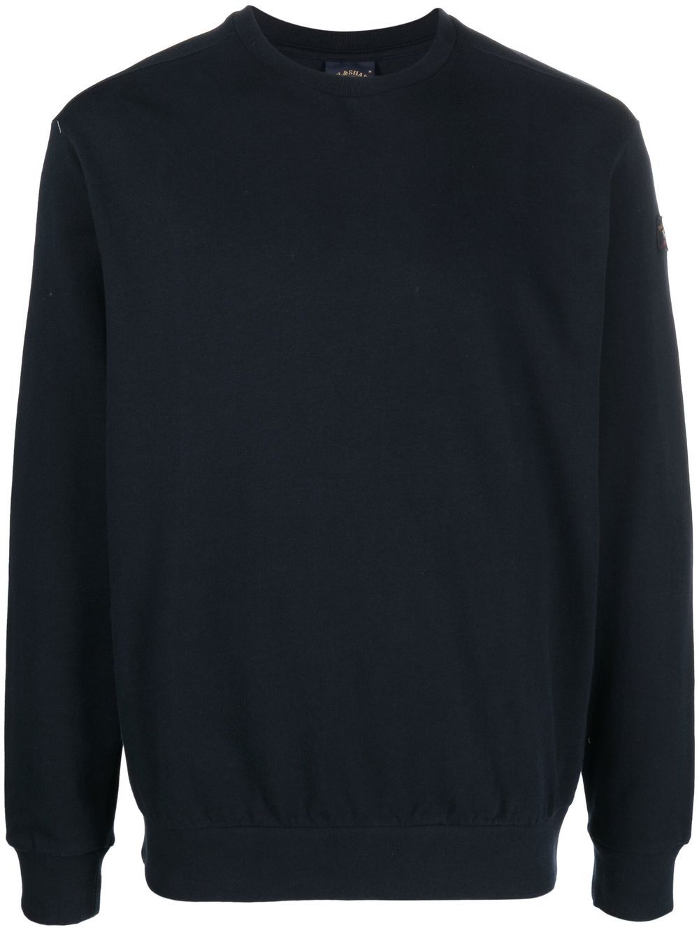 logo-patch organic-cotton sweatshirt