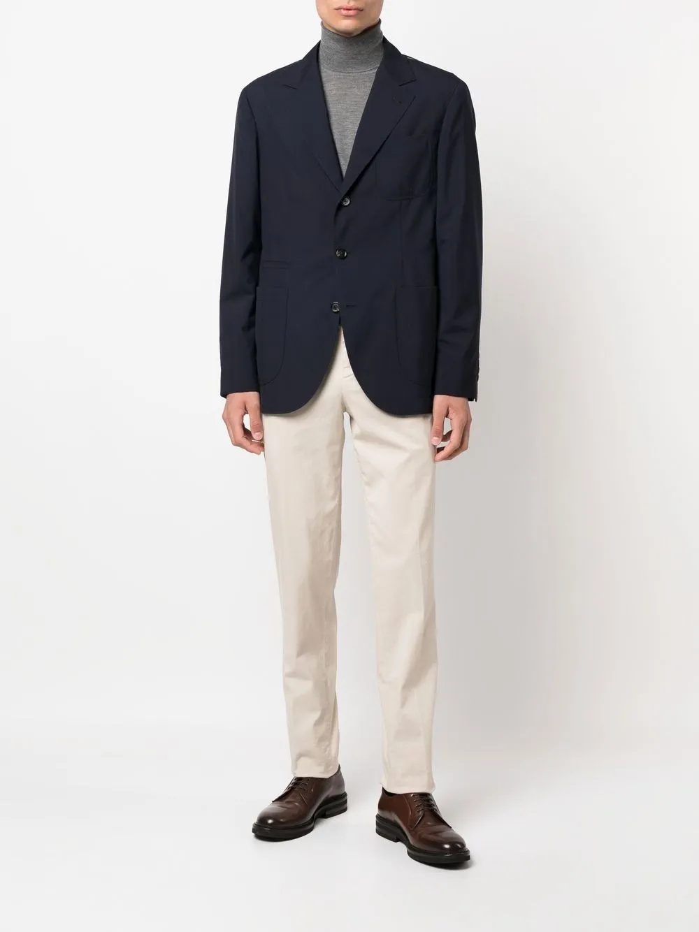brunellocucinelli Brunello Cucinelli Coltrui van wol-kasjmiermix - Grijs
