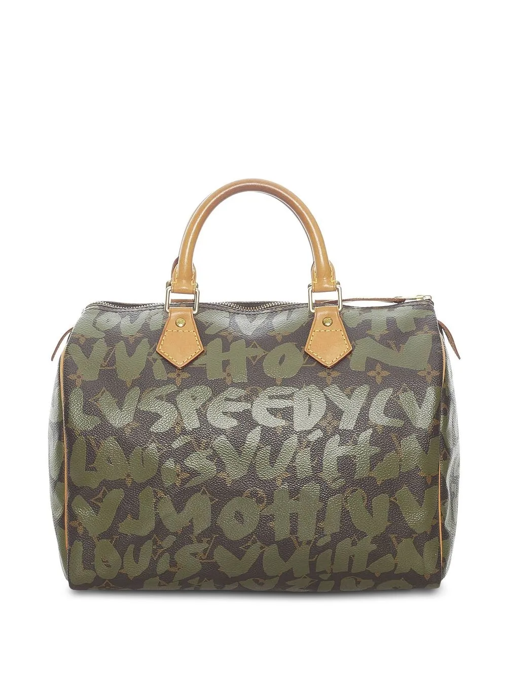 

Louis Vuitton bolsa Speedy 30 2001 pre-owned de Louis Vuitton x Stephen Sprouse - Verde