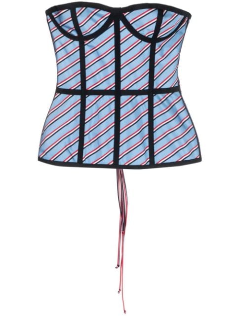 Thom Browne multi-panel corset top