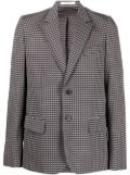 Valentino Garavani geometric-pattern print blazer - Grey