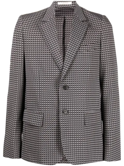 Valentino Garavani geometric-pattern print blazer