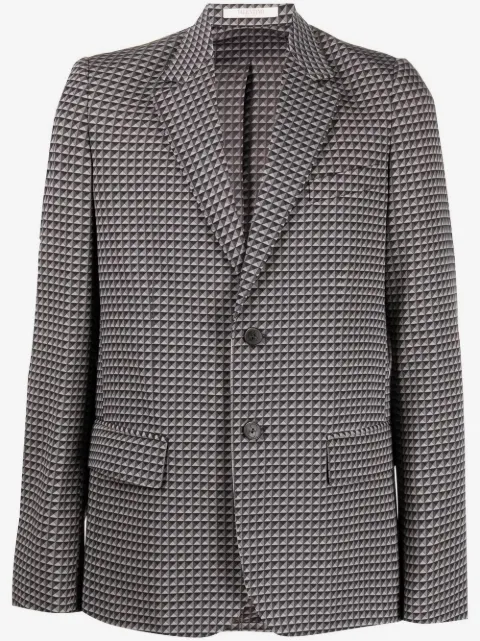 Valentino Garavani geometric-pattern print blazer