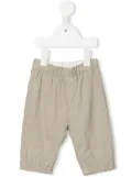 Emporio Armani Kids elasticated-waist ribbed trousers - Neutrals