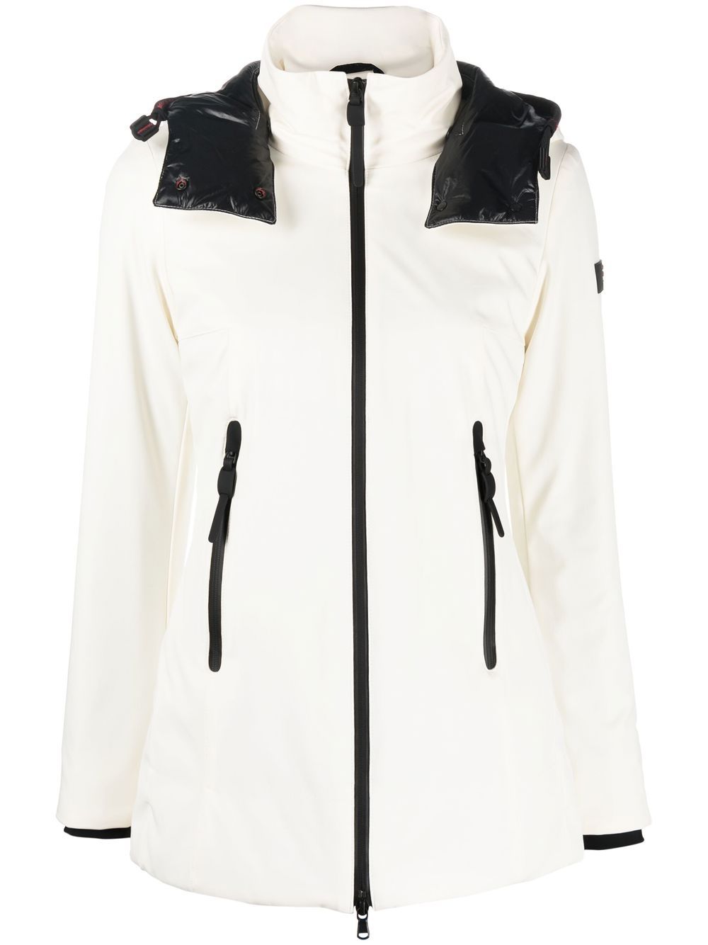 

Peuterey contrast-trim raincoat - White