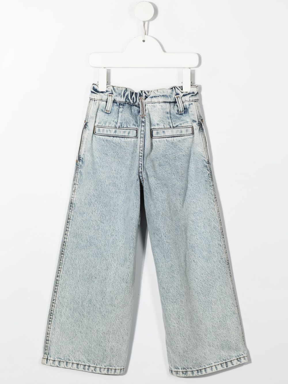 Brunello Cucinelli Kids Jeans met stonewashed-effect - Blauw