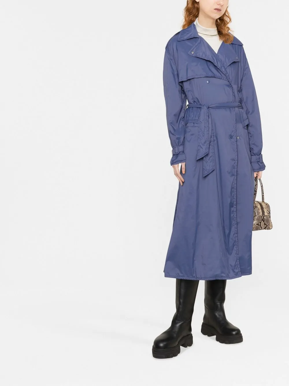 image 2 of emporio armani 连帽束腰风衣