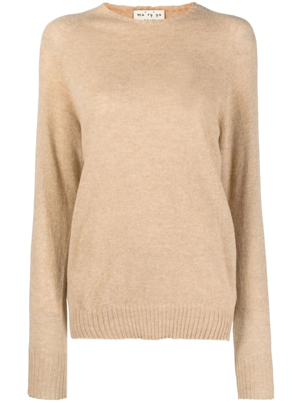 

Ma'ry'ya long-sleeve fine-knit jumper - Neutrals