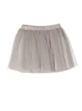 Douuod Kids tulle layered mini skirt - Grey