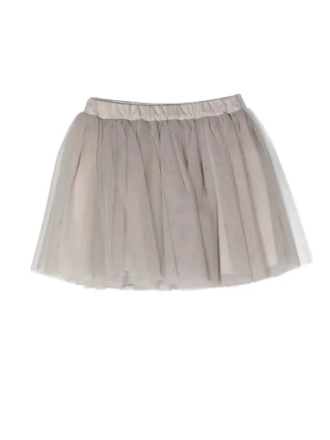 Douuod Kids tulle layered mini skirt 