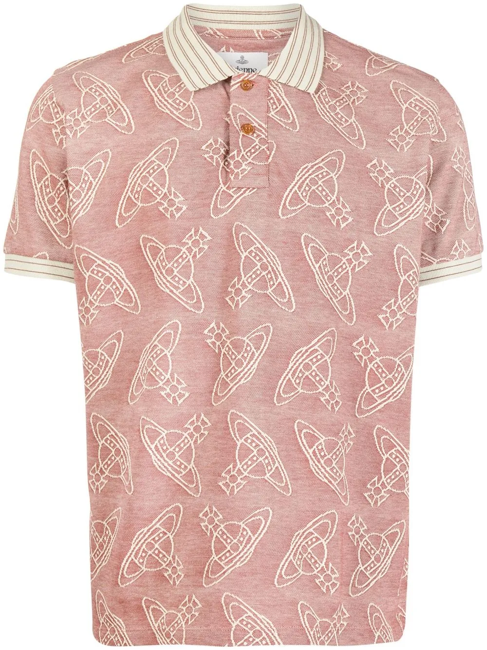 

Vivienne Westwood playera tipo polo con estampado Orb - Rojo