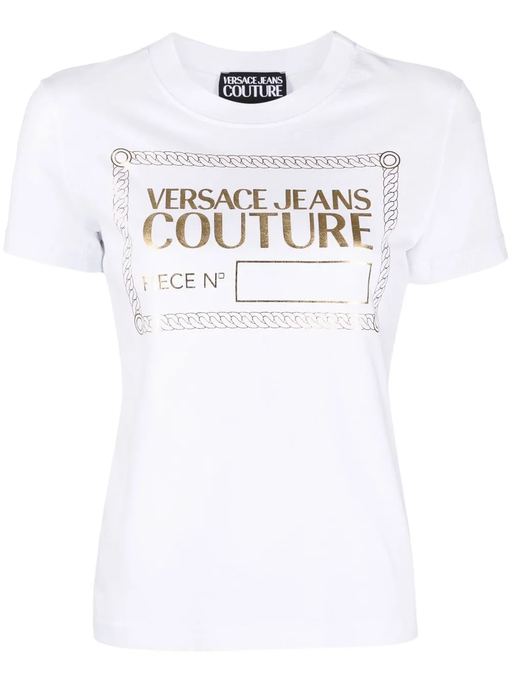 

Versace Jeans Couture playera con Piece Number estampado - Blanco