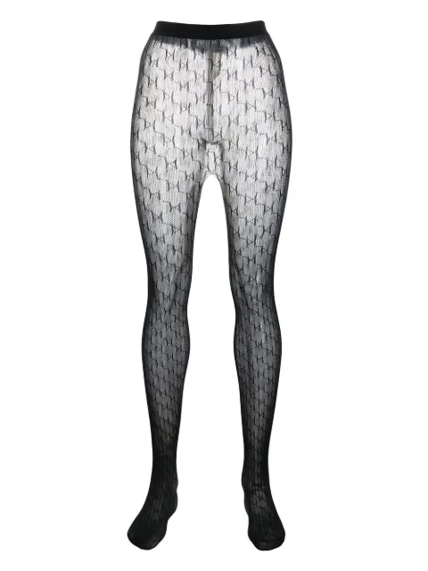 Karl Lagerfeld K-Monogram semi-sheer tights