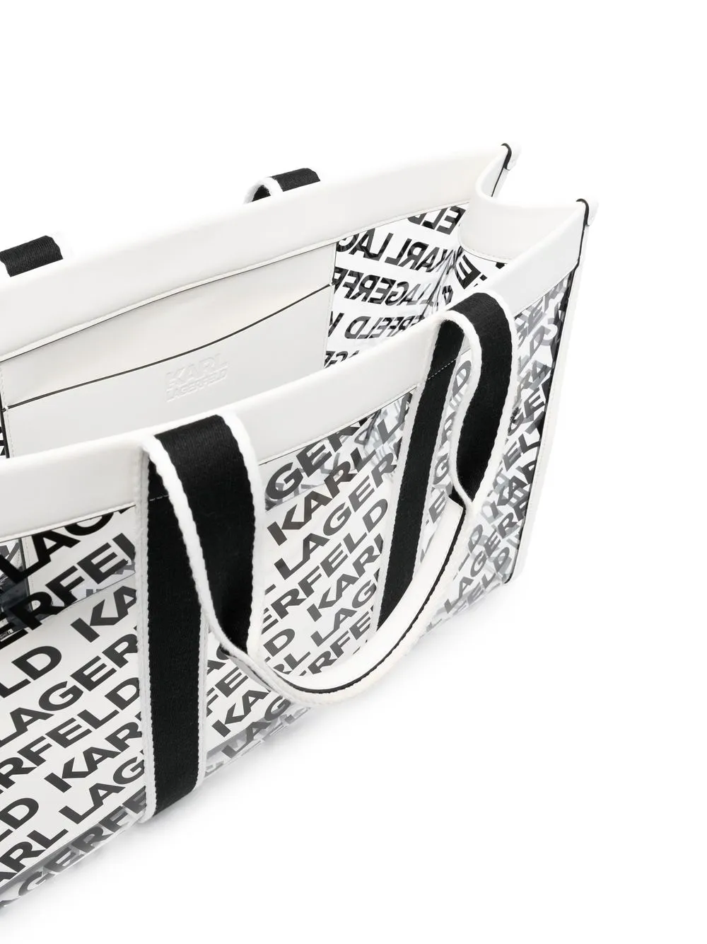 Karl Lagerfeld logoprint Transparent Beach Bag Farfetch