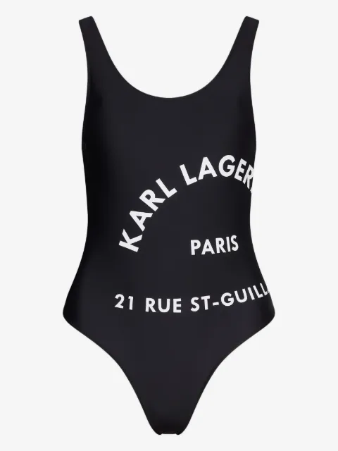 Karl Lagerfeld Logo-print swimsuit