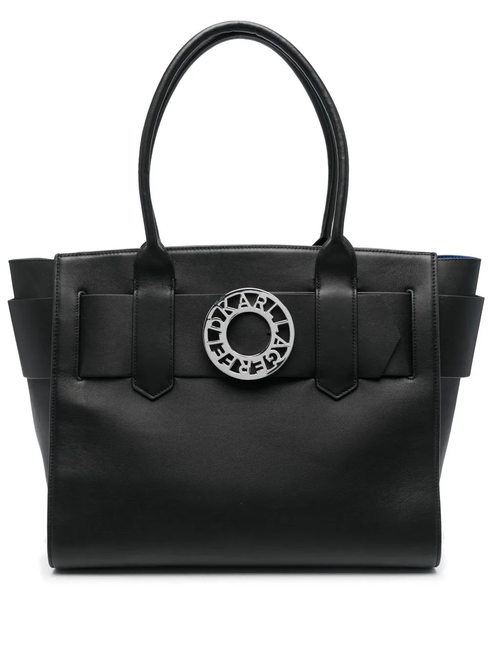 

Karl Lagerfeld large K/Disk tote bag - Black