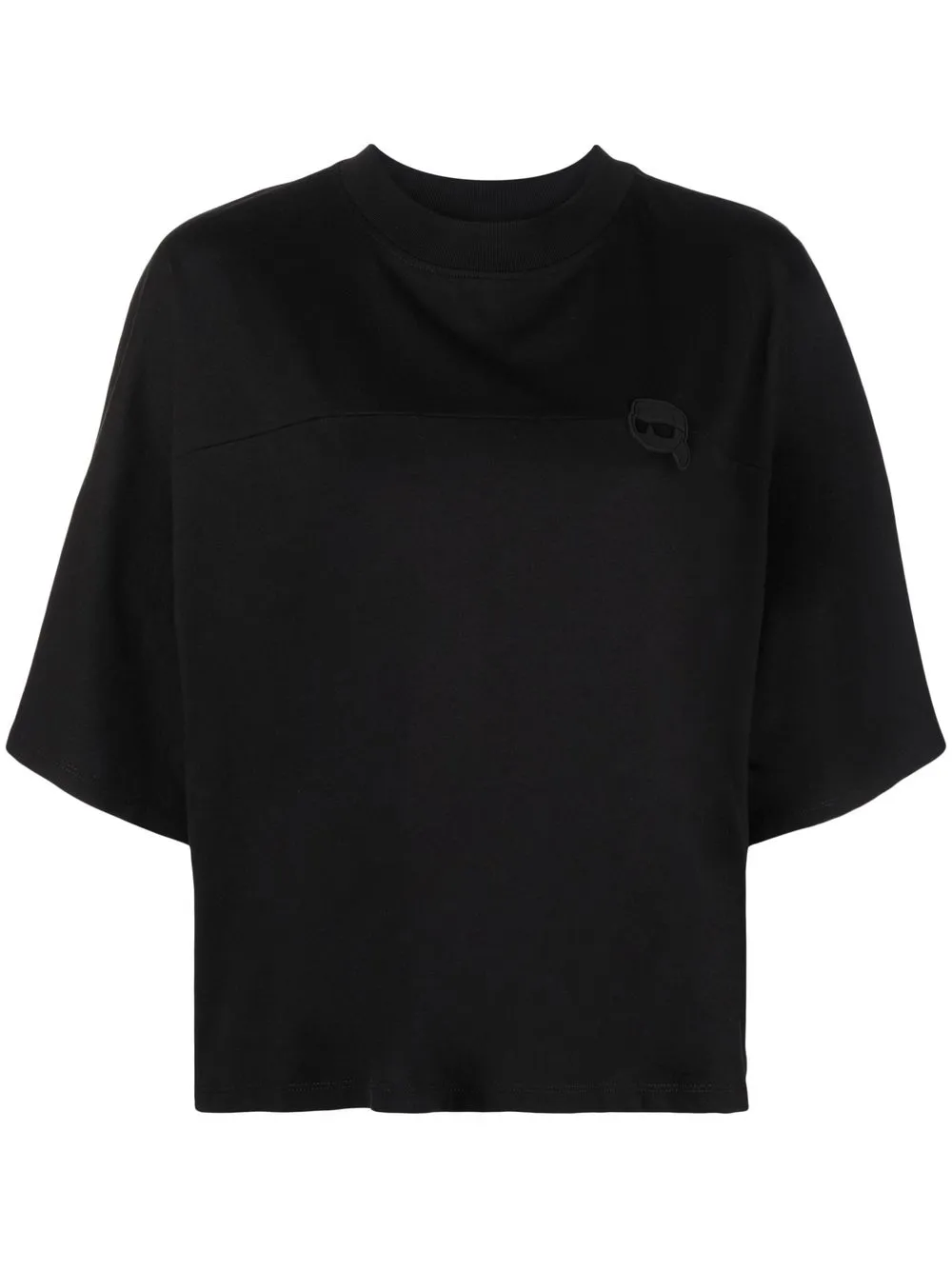 

Karl Lagerfeld Ikonik 2.0 boxy T-shirt - Black