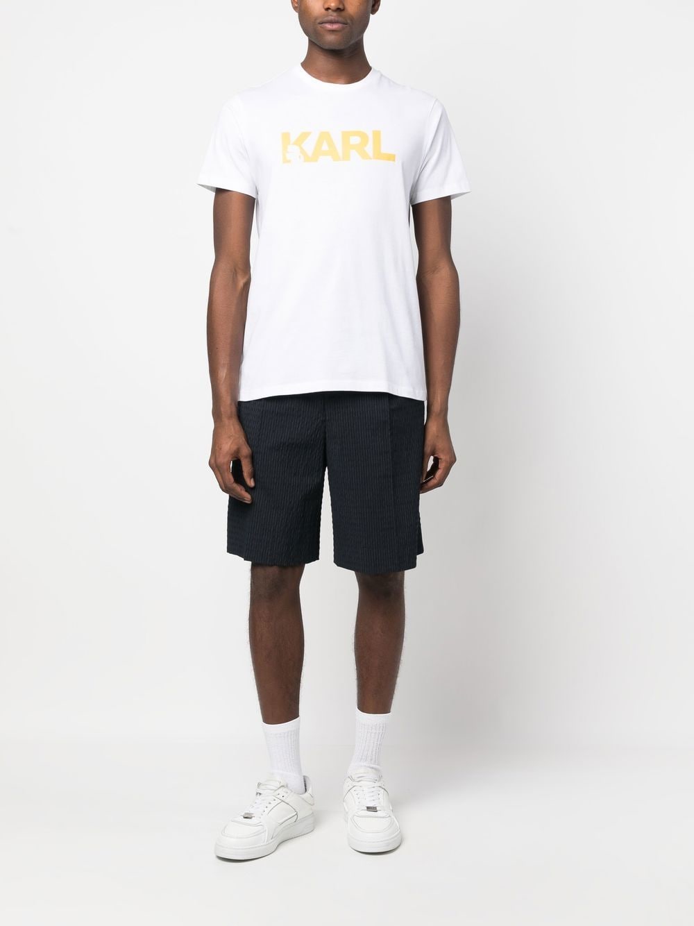 Karl Lagerfeld T-shirt met logoprint - Wit