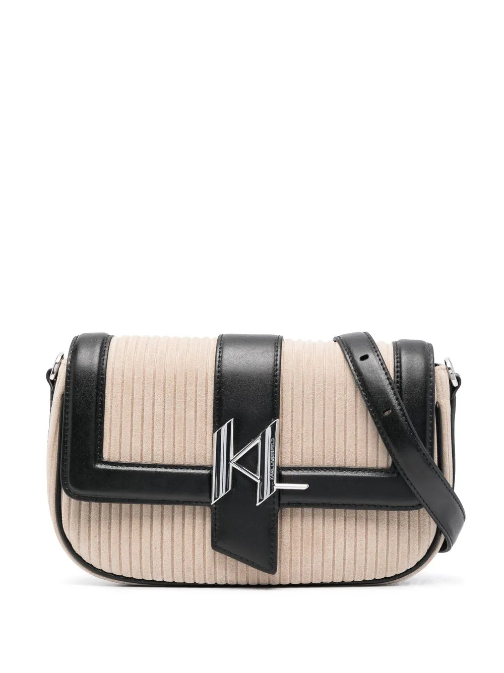 

Karl Lagerfeld K/Saddle corduroy shoulder bag - Neutrals