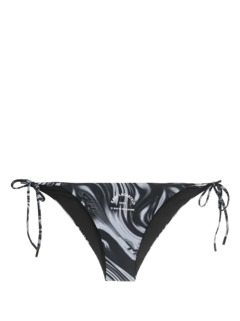 Karl Lagerfeld bikini bottom con tiras
