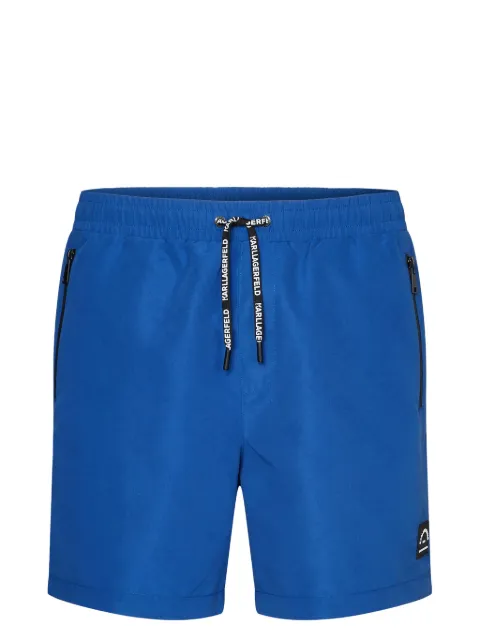 Karl Lagerfeld logo-print swim shorts