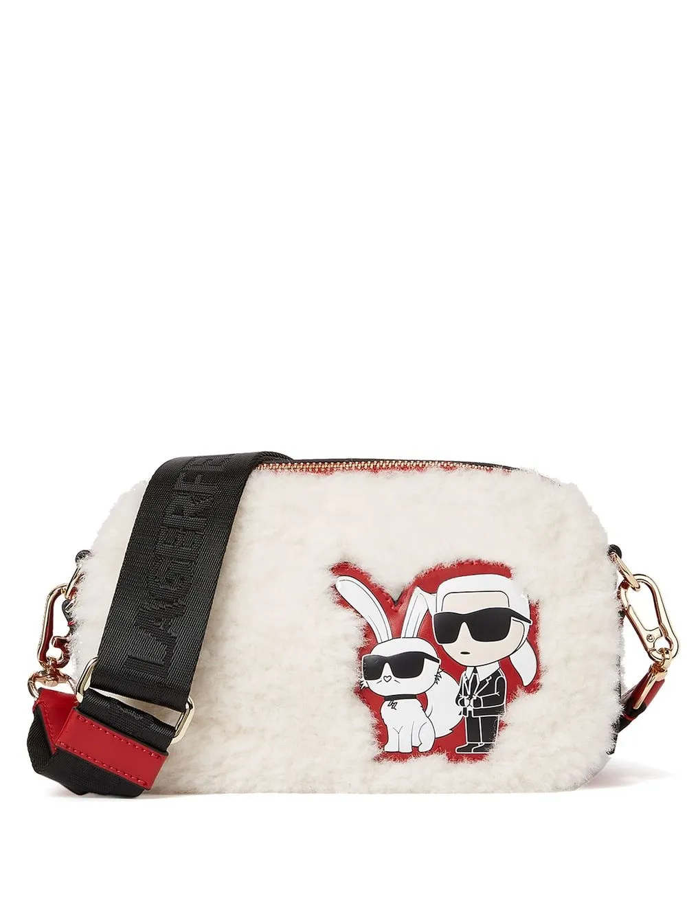 

Karl Lagerfeld patch-detail camera bag - Neutrals