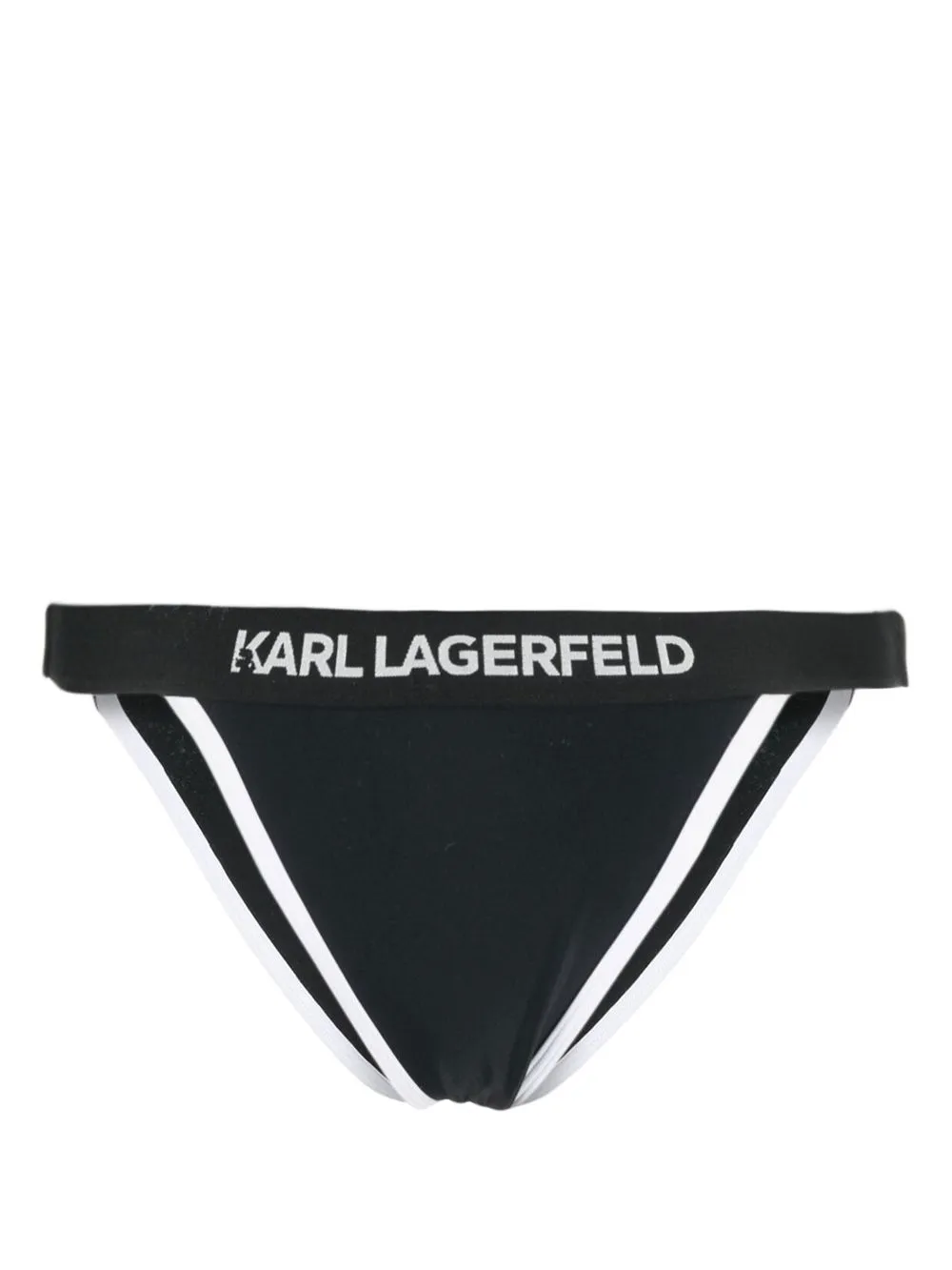 

Karl Lagerfeld logo-print bikini bottoms - Black