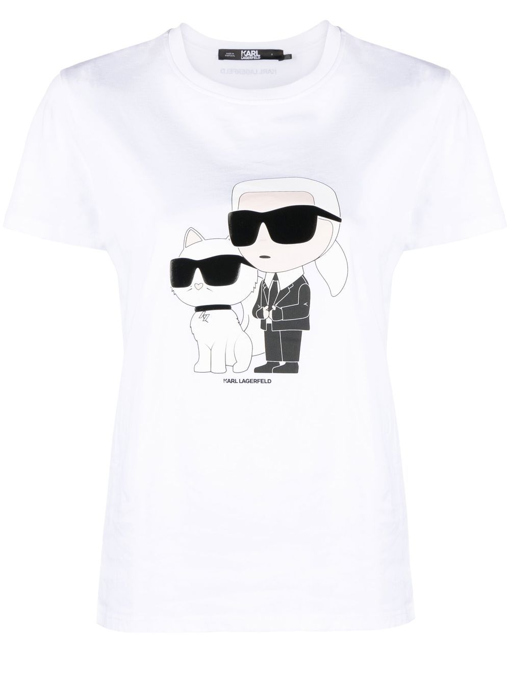 Image 1 of Karl Lagerfeld Ikonik Karl & Choupette T-shirt