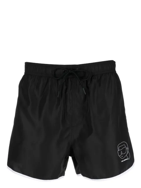 Karl Lagerfeld - Ikonik Karl logo-print swim shorts