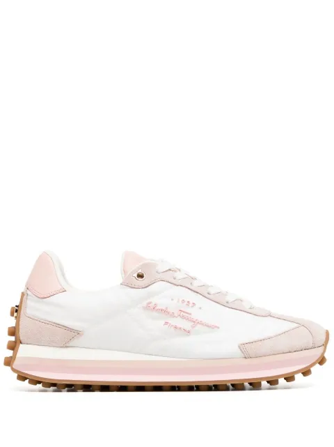 Ferragamo embossed-logo low-top sneakers