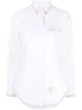 Thom Browne RWB trim Oxford shirt - White