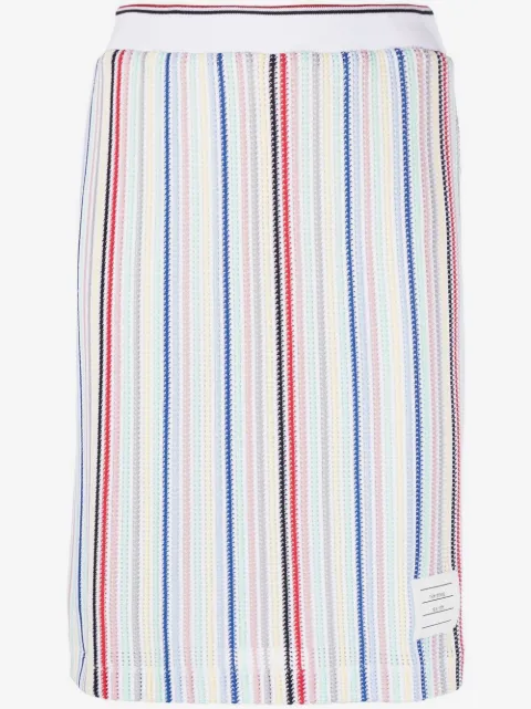 Thom Browne falda recta a rayas