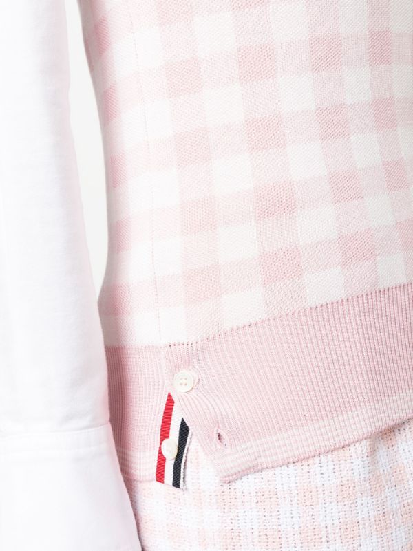 Thom Browne チェック シルク ニットベスト - Farfetch