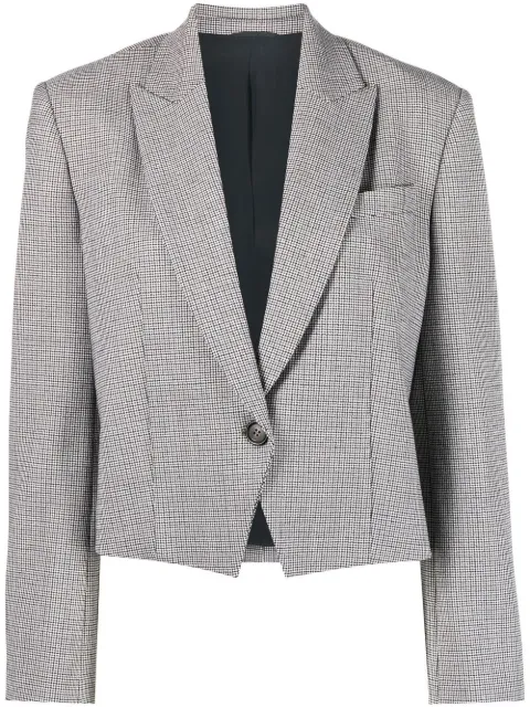 Brunello Cucinelli blazer con botones y cuadros estampados
